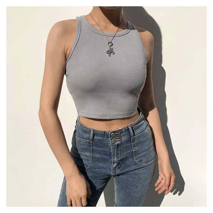 Ae4d8a7e2b4064a078417ebc26c40f7b95.jpg Trendy Crop Top – Soft, Stretchable & Stylish Fit for Everyday Wear - Image 1