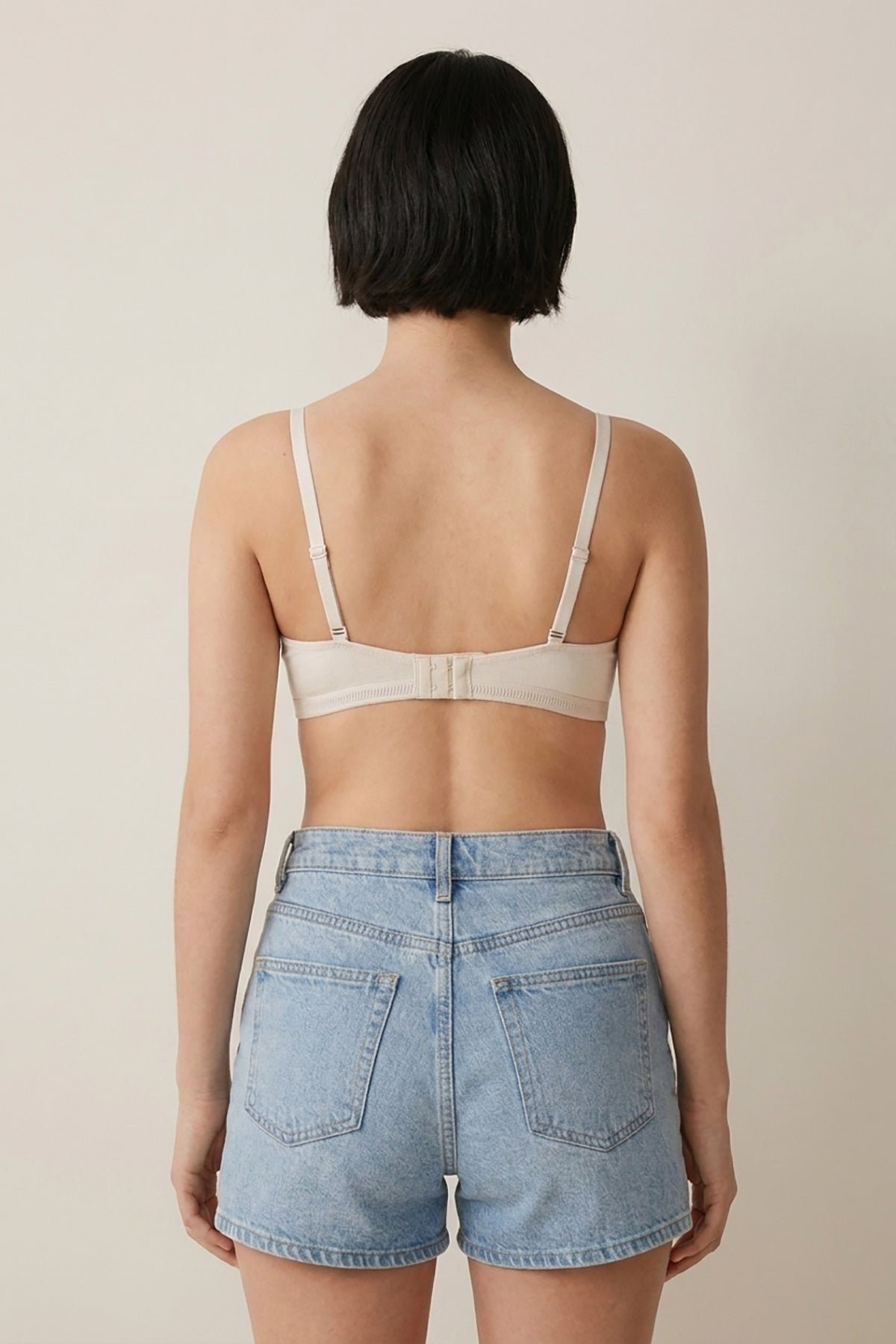 Non_Padded_Cotton_Bralette_Ivory - Image 2